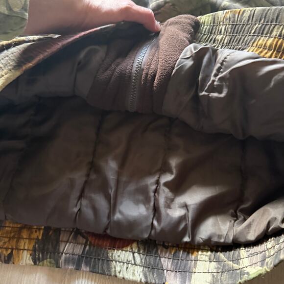 Men's Master Sportsman's Brown Red Camouflage Camo Hooded Hunting Jacket Sz 2XL - Picture 5 of 7